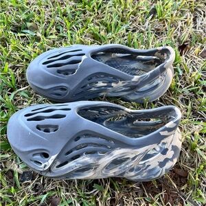 Blue Grey Yeezy Slides